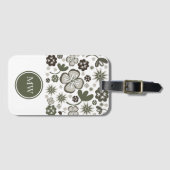 Modern Floral Bagagelabel (Voorkant (horizontaal))