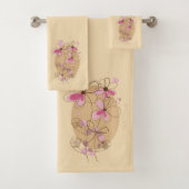 Modern Floral Bath Towel Set Bad Handdoek (Insitu)