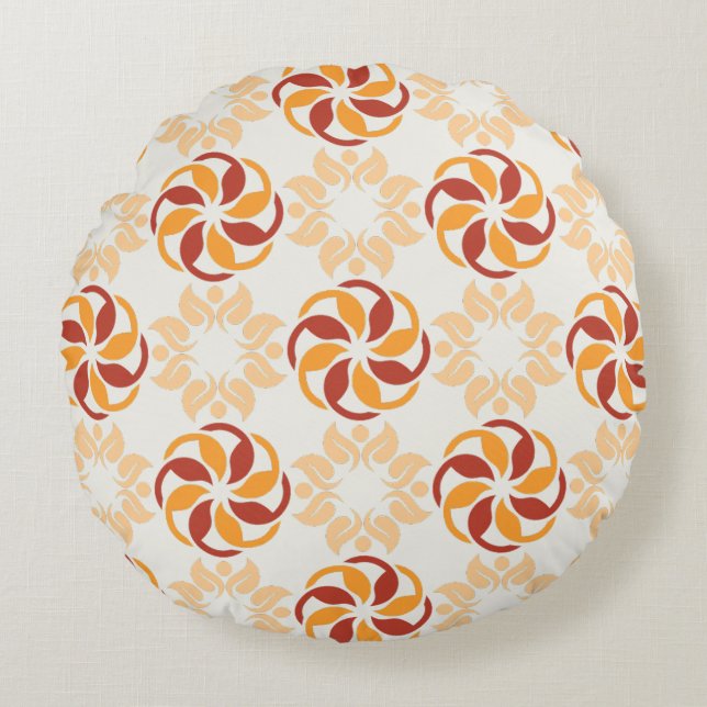 Modern Floral Beauty Ronde Kussen (Voorkant)