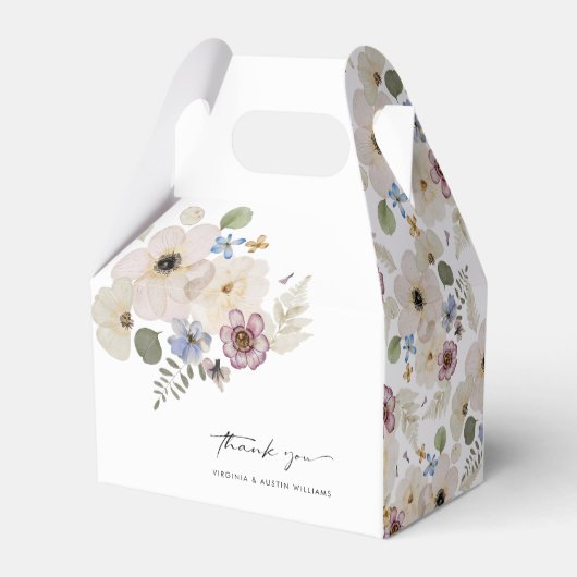 Modern Floral Bedankdoosjes (Achterkant)