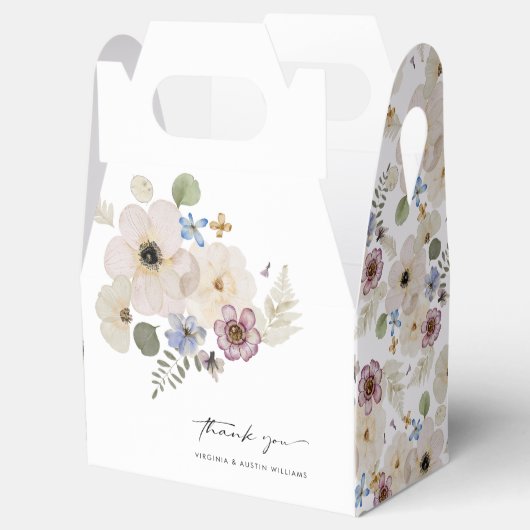 Modern Floral Bedankdoosjes (Geopend)