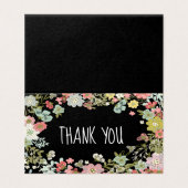 Modern Floral bedankt jullie Kaarten van de bruilo (Buitenkant ongevouwen)