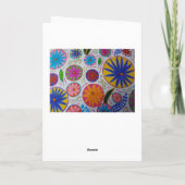 Modern Floral Birthday Card Kaart (Achterkant)