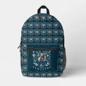 Modern Floral Birthday  Typography Photo  Doodle Bedrukte Rugzak (Voorkant)