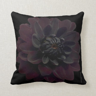 Modern Floral Black Dahlia Flower Kussen
