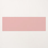Modern  Floral Blush Monogrammed Yoga Mat (Achterkant (horizontaal))