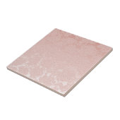 Modern Floral Blush Pink Patroon Tegeltje (Zijkant)