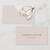 Modern Floral Bohemian Wedding Escort Card Plaatskaartje (Voorkant / Achterkant)