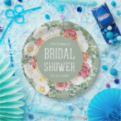 Modern Floral Boho Vrijgezellenfeest Decoratief Papieren Bordje (Feest)