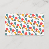 Modern Floral Books for Baby Informatiekaartje (Achterkant)