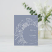 Modern Floral Boquet Save the Date (Staand voorkant)