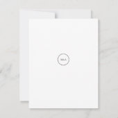 Modern Floral Boquet Save the Date (Achterkant)