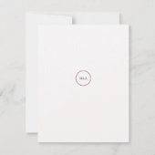 Modern Floral Boquet Save the Date (Achterkant)