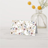 Modern Floral Botanical Wedding Plaatskaartje (Achterkant)