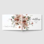 Modern Floral Bouqet Wedding Guest Book Gastenboek (Volledig)