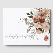 Modern Floral Bouqet Wedding Guest Book Gastenboek (Achterkant)