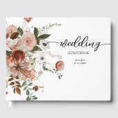 Modern Floral Bouqet Wedding Guest Book Gastenboek (Voorkant)