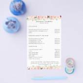 Modern floral bouquet flyer (Enkel)