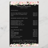 Modern floral bouquet flyer (Achterkant)