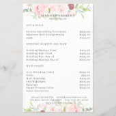 Modern floral bouquet flyer (Voorkant)