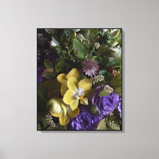 Modern Floral Bouquet Wrapped Canvas Wall Art Afdruk (Voorkant)