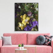 Modern Floral Bouquet Wrapped Canvas Wall Art Afdruk (Insitu (Woonkamer))