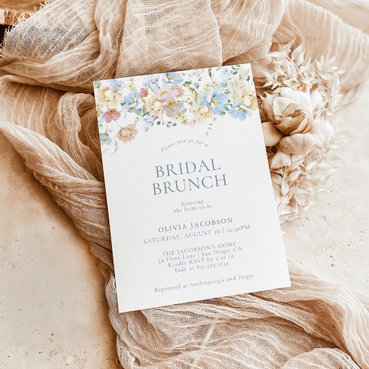 Modern Floral Bridal Brunch | Boho Vrijgezellenfee Kaart