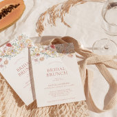 Modern Floral Bridal Brunch | Boho Vrijgezellenfee Kaart