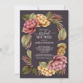 Modern Floral Bridal Shower Invitations Kaart (Voorkant)