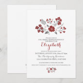 Modern Floral Bridal Shower Kaart (Voorkant / Achterkant)