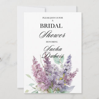 Modern Floral Bridal Shower Kaart