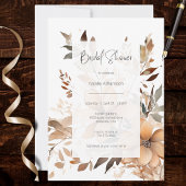 Modern Floral Bridal Shower  Kaart