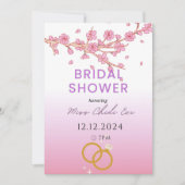 Modern Floral Bridal Shower Kaart (Voorkant)