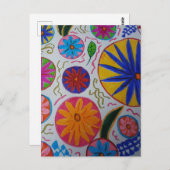 Modern Floral Briefkaart (Voorkant / Achterkant)