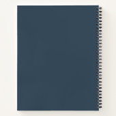 Modern Floral Burgundy Navy Peach Blush Guest Book Notitieboek (Achterkant)