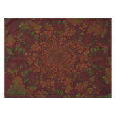 Modern Floral Burgundy Red Green Elegant Tafelkleed (Voorkant (Horizontaal))