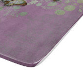 Modern Floral Butterfly w Abstranct Flower Blossom Snijplank (Hoek)