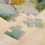 Modern Floral Butterfly w Magnolia Flower Blossom Legpuzzel (Zijkant)