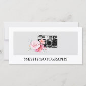 Modern Floral Camera Fotograaf Cadeaubon (Voorkant)