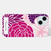 Modern Floral Case-Mate iPhone Case (Achterkant (horizontaal))