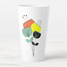 Modern Floral Coffee Mok