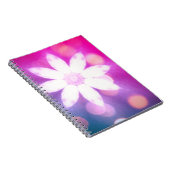 Modern Floral Colorful Pink Blue Ombre Notitieboek (Rechterzijde)