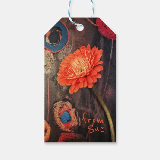 Modern Floral Custom Name Cadeau Labels Cadeaulabel (Voorkant)