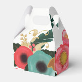 Modern Floral Custom Wedding Favor Boxes Bedankdoosjes (Achterkant)