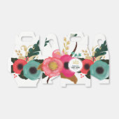 Modern Floral Custom Wedding Favor Boxes Bedankdoosjes (Uitgevouwen)