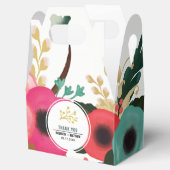 Modern Floral Custom Wedding Favor Boxes Bedankdoosjes (Geopend)