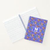 Modern Floral Cute Sloth Pattern | Notitieboek (Binnen)