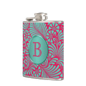 Modern Floral Damask Monogrammed Heupfles (Links)