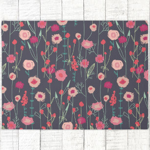 Modern Floral Dark Deurmat