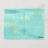 Modern Floral Daylight Savings herinneringen Briefkaart (Achterkant)